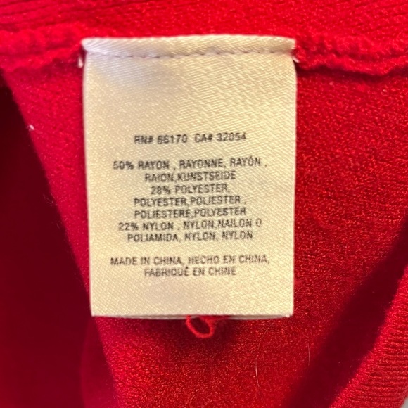 Anthropologie Sweater MOTH Red Anais Bell Sleeve Sweater Sz S EUC - Picture 7 of 9